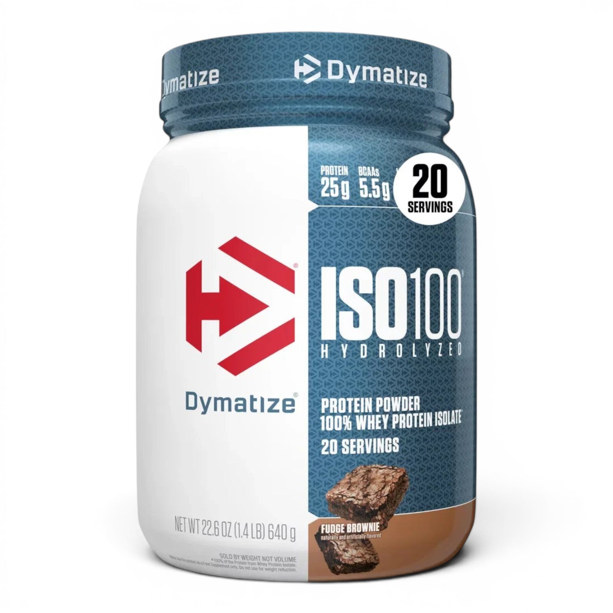 Dymatize ISO 100 | 20 Servings - Gourmet Fudge Brownie (Ultra-Pure Hydrolyzed Whey Isolate)