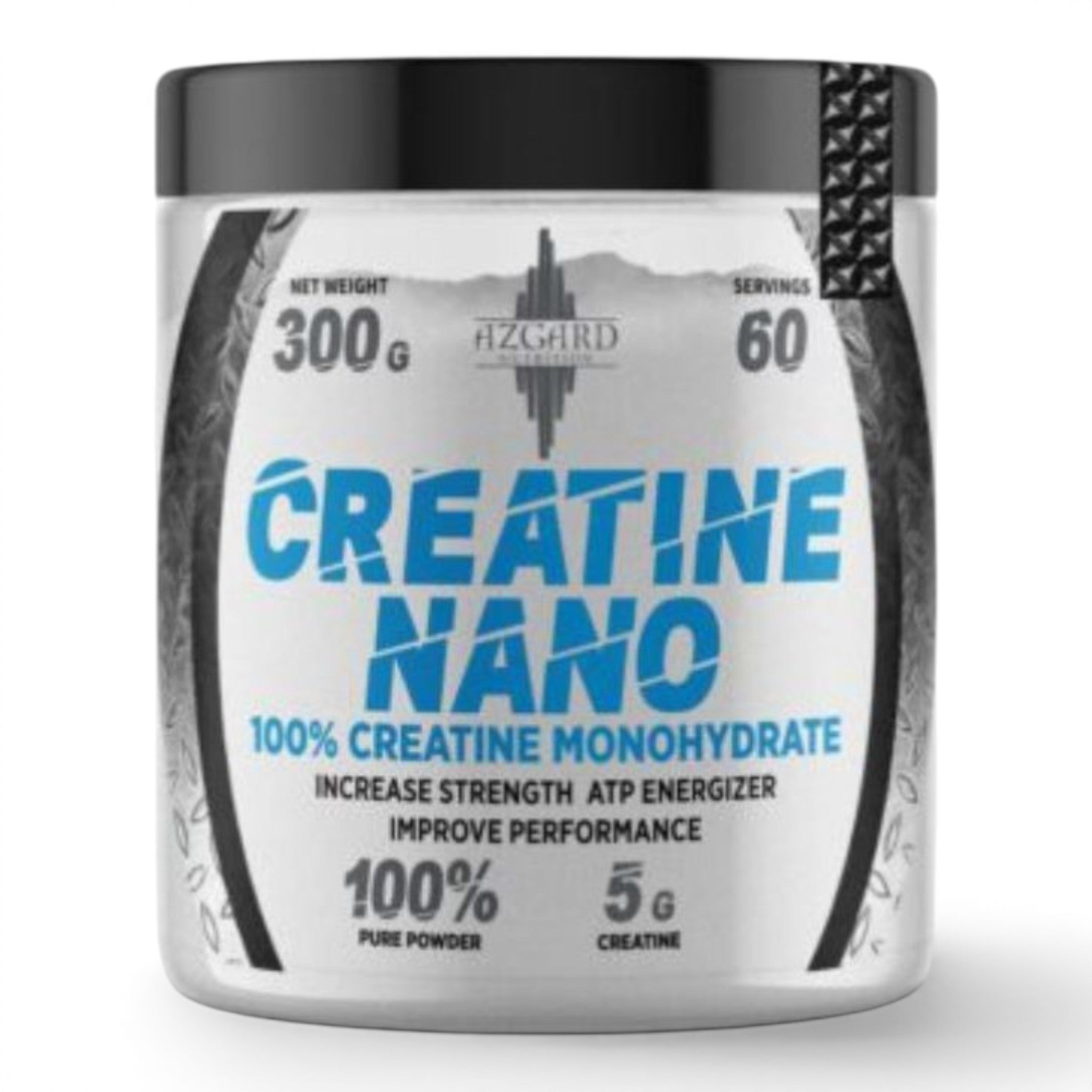 Azgard Nutrition Creatine Nano | 300g - Ultra Absorption Formula (Power & Muscle Mass)