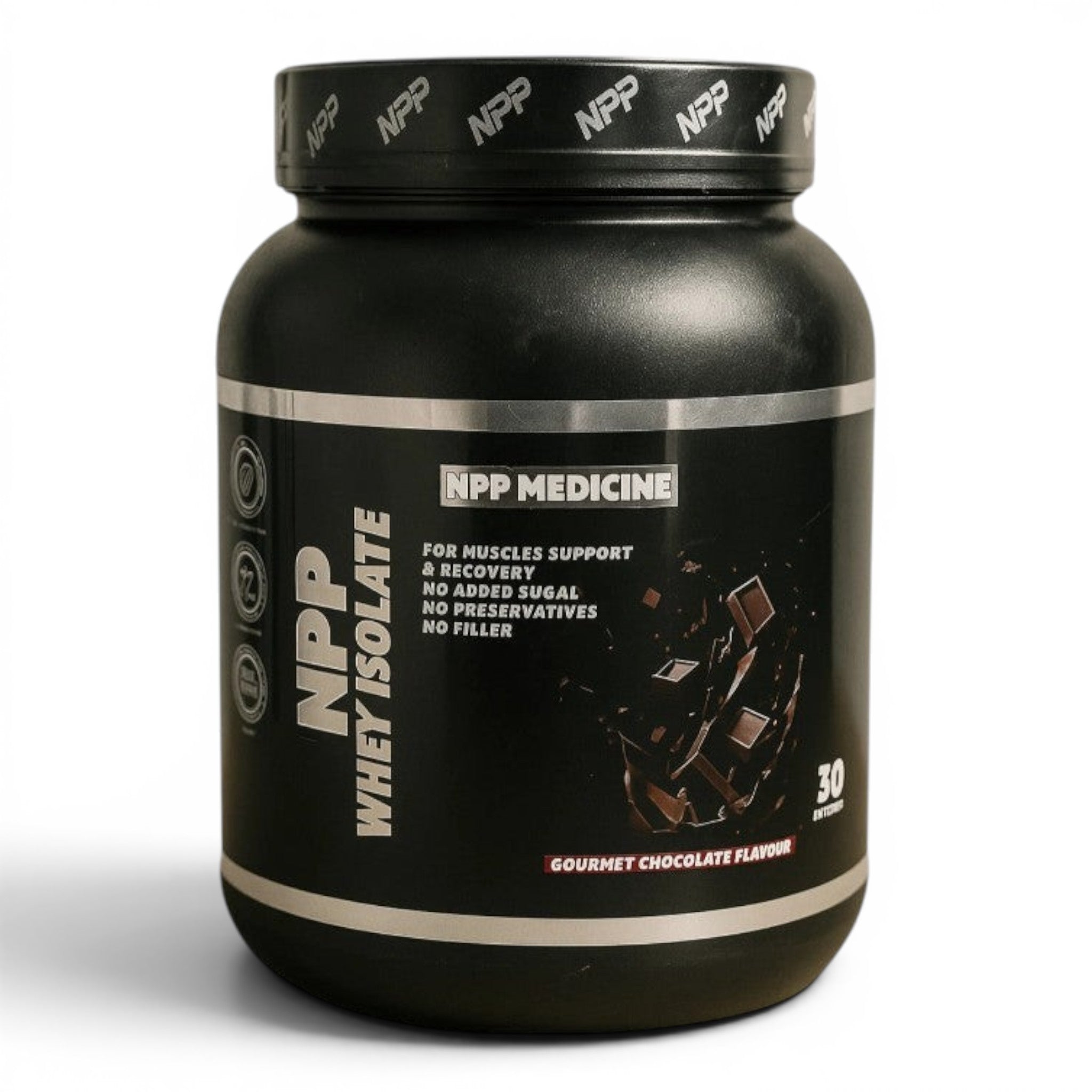 NPP Medicine Nutra Whey Isolate | 1kg - 30 Servings (Zero Sugar & Zero Fat)
