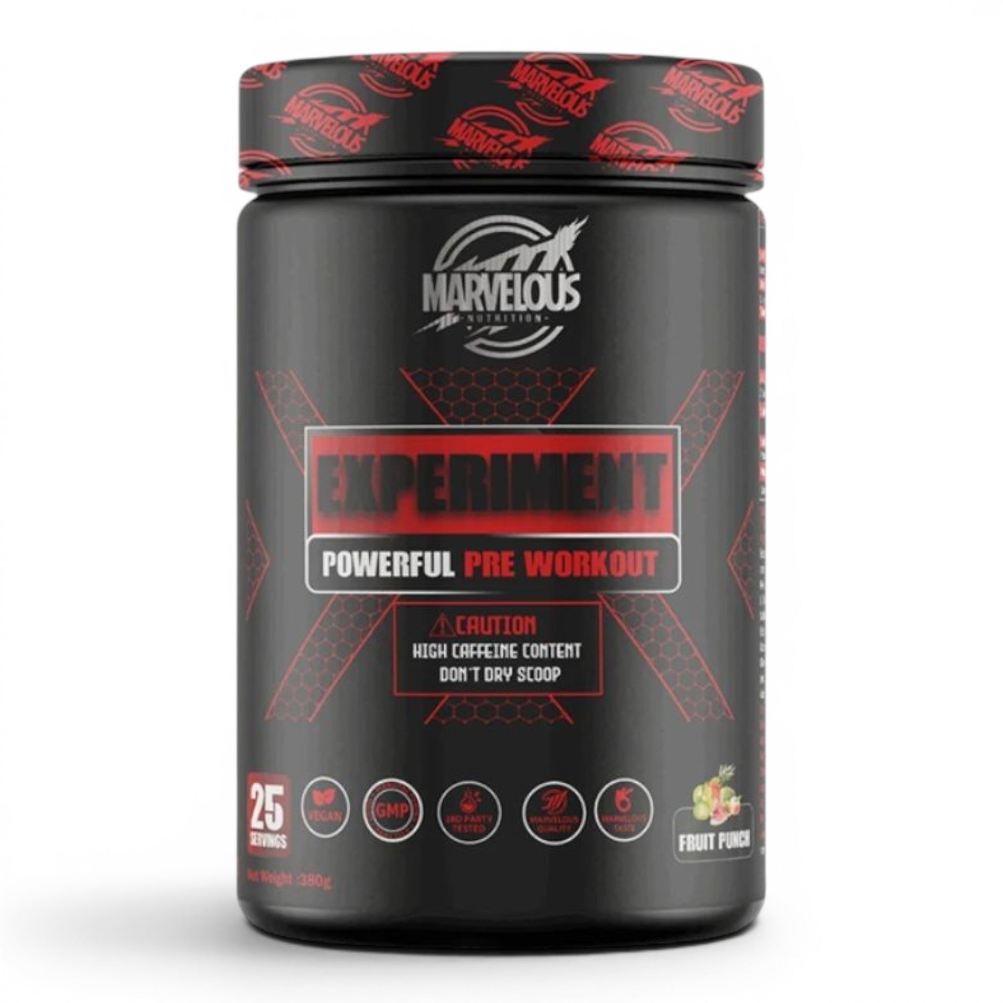 Marvelous Nutrition Experiment Powerful Pre-Workout 30 Servings – Energy, Focus & Performance
