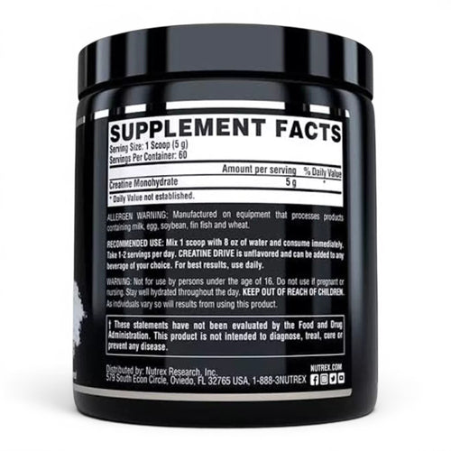 Nutrex Research Creatine Monohydrate (60 serv, 300gm)