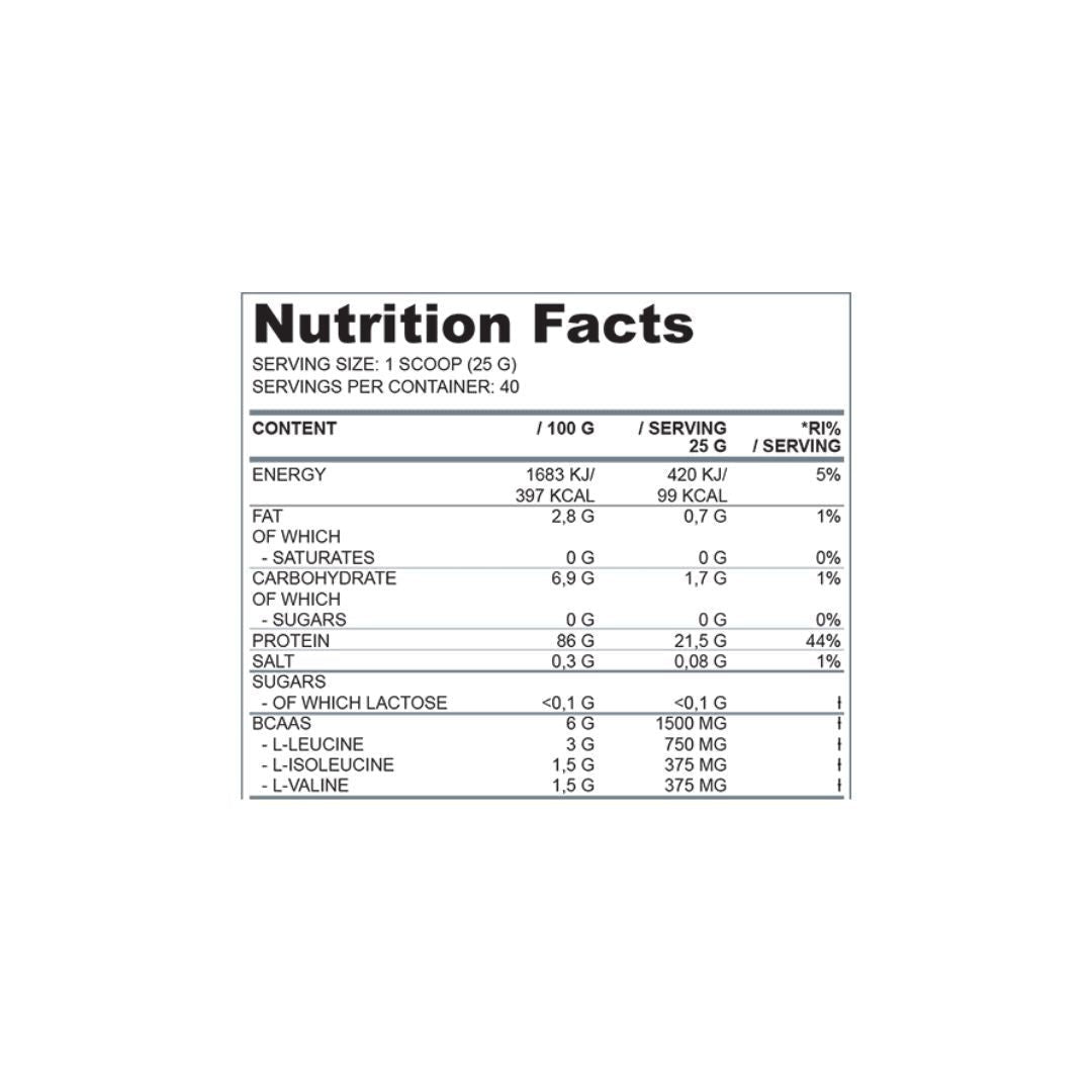 Nutriversum ISO Pro – 1kg Pure Whey Protein Isolate for Lean Muscle & Recovery