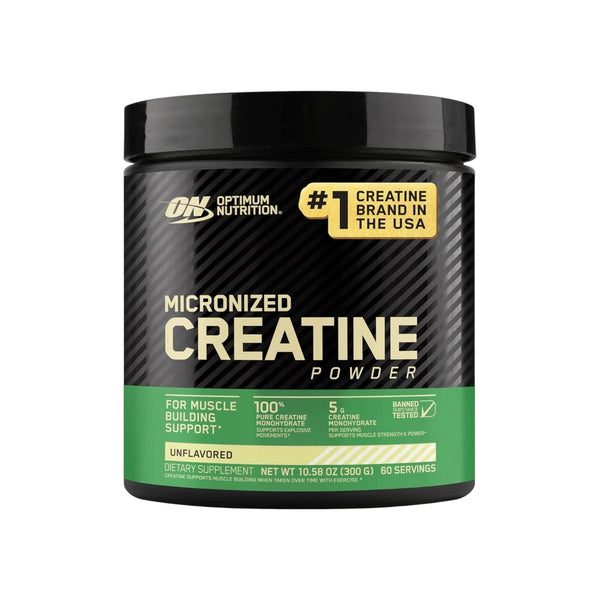 Optimum Nutrition كرياتين مونوهيدرات مجروش | 300 جرام - بدون نكهة (لأداء نقي)