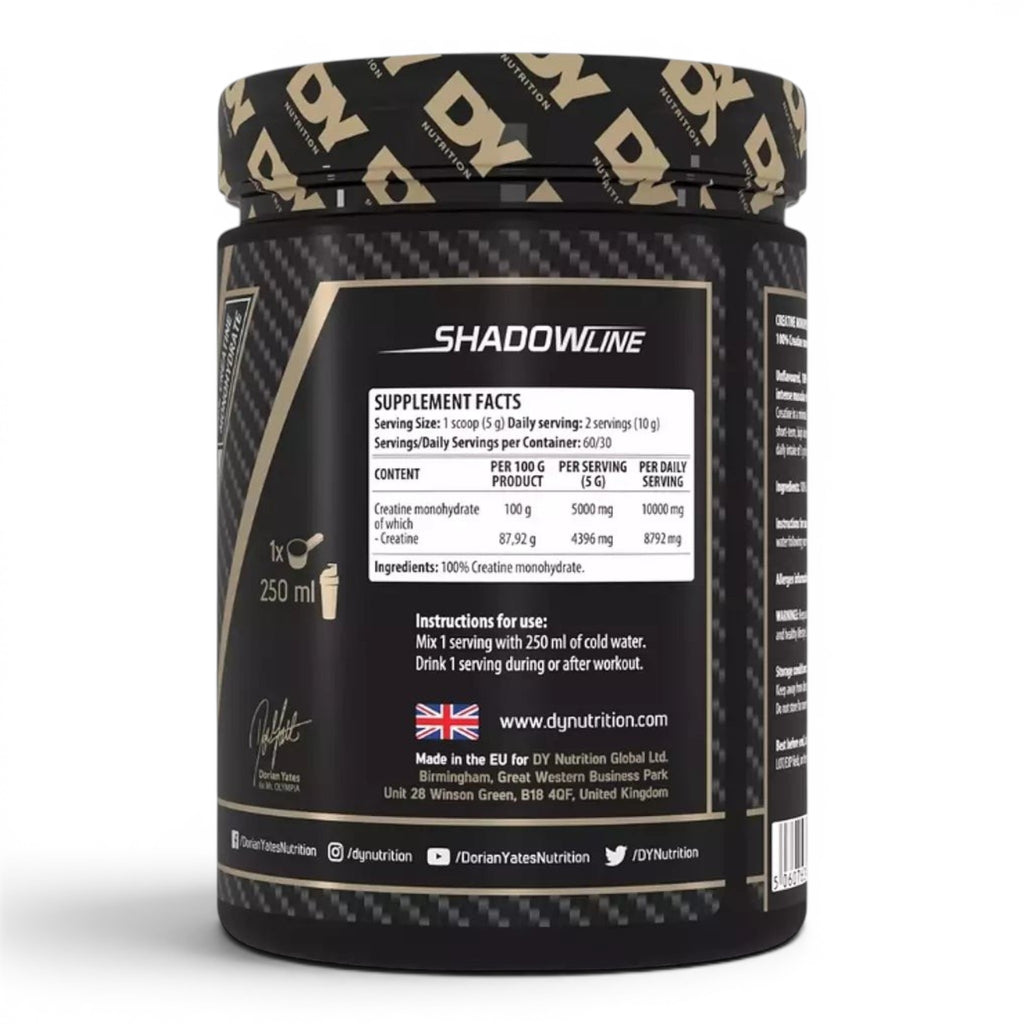 DY Nutrition Creatine Monohydrate Powder 300g – Boosts Strength & High-Intensity Performance