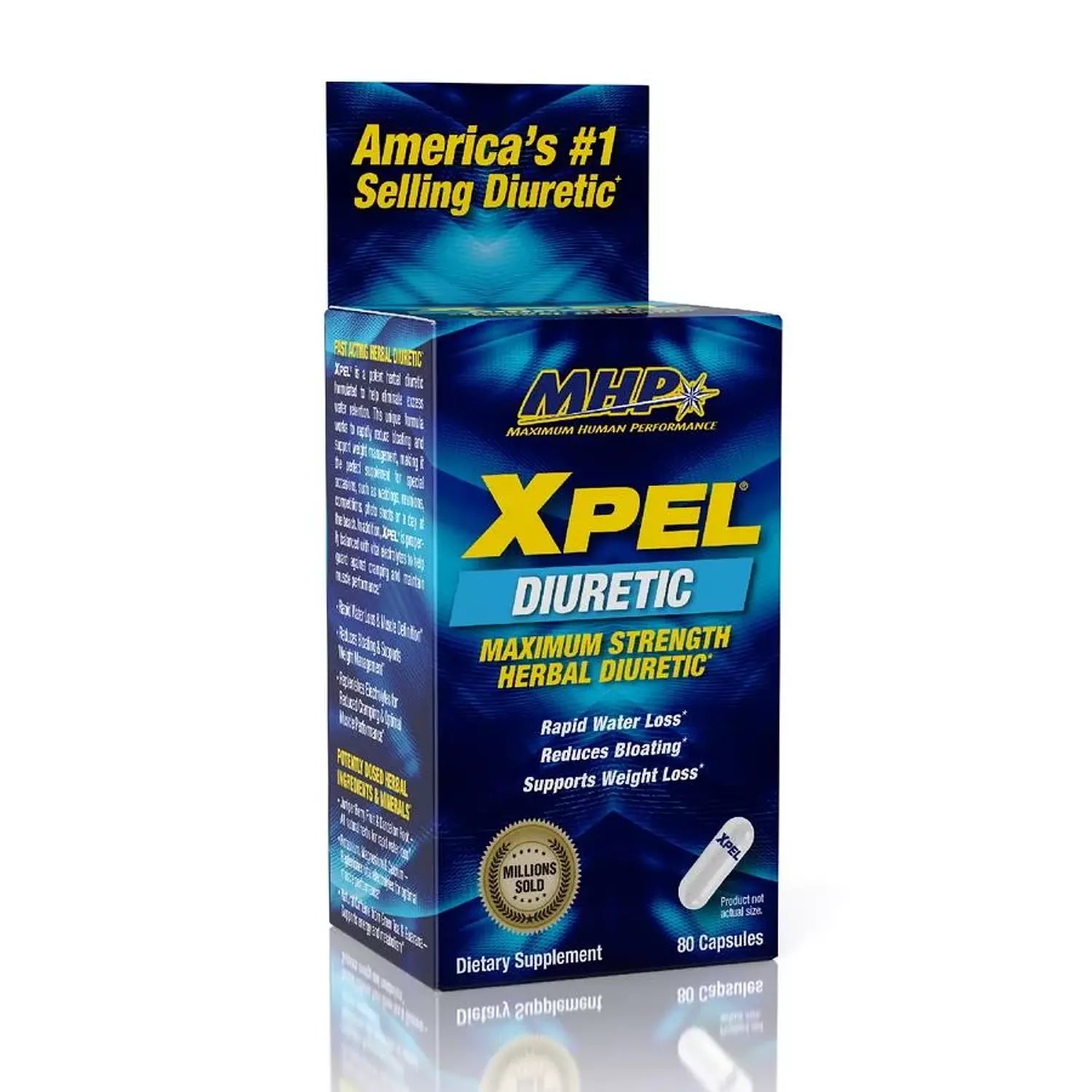Xpel – مدر للبول عشبي وداعم لفقدان الوزن، 80 كبسولة